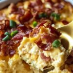 Breakfast Bliss Casserole: Bacon, Egg, and Hashbrown Harmony