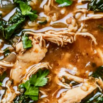 Slow Cooker Thai Chicken and Rice Soup – Cozy & Flavorful Comfort Food