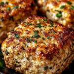 Garlic Parmesan Chicken Meatloaves