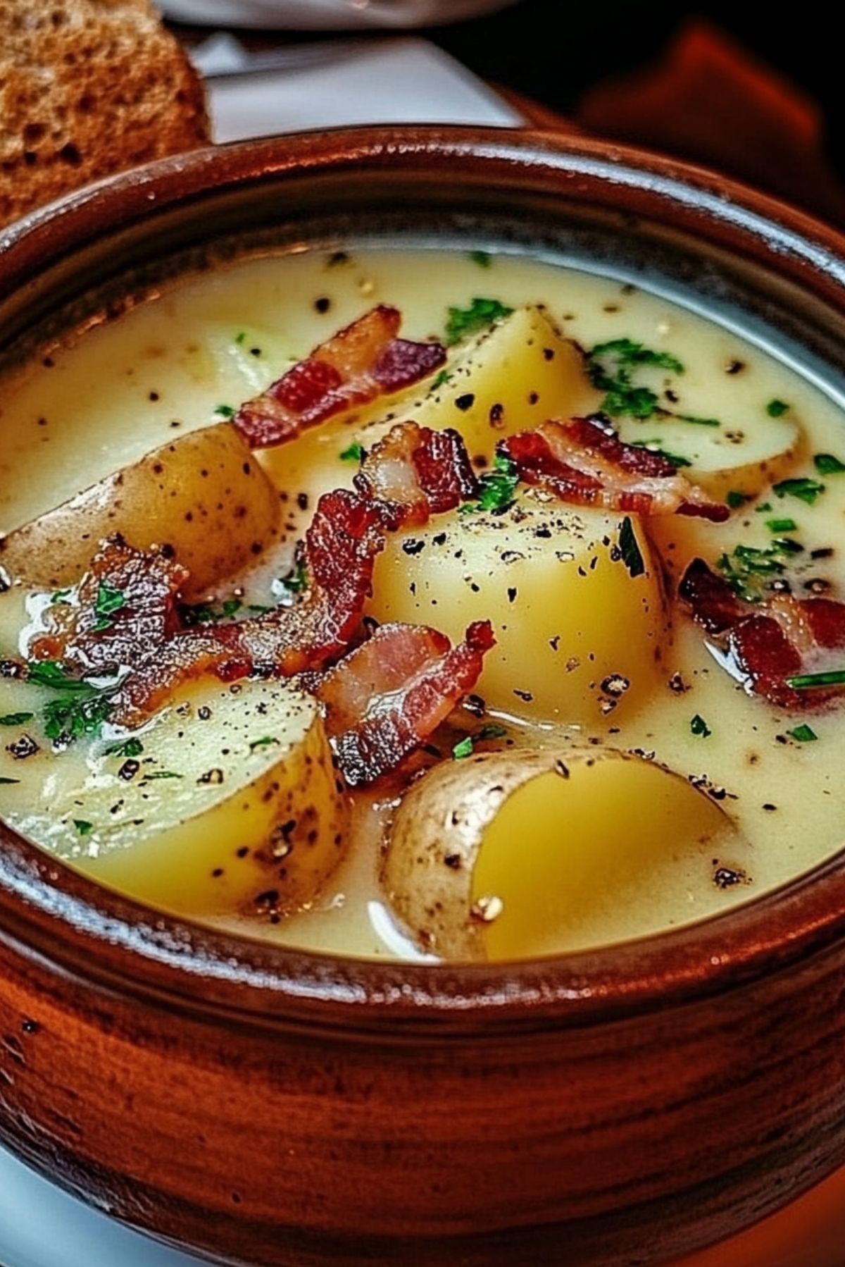 Old-Fashioned Potato & Bacon Soup