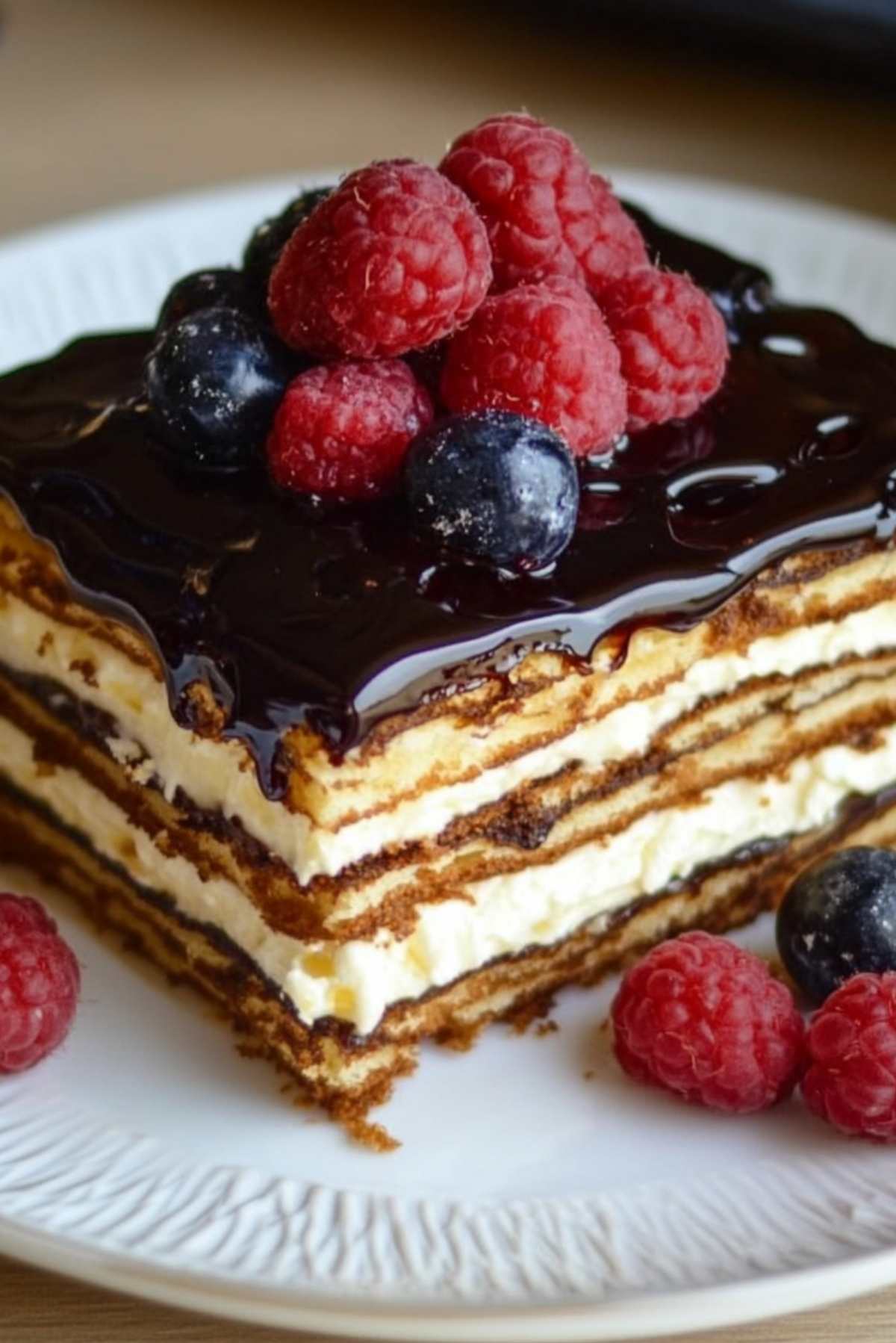 No Bake Eclair Cake