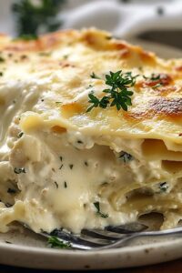 Cheesy Chicken Alfredo Lasagna