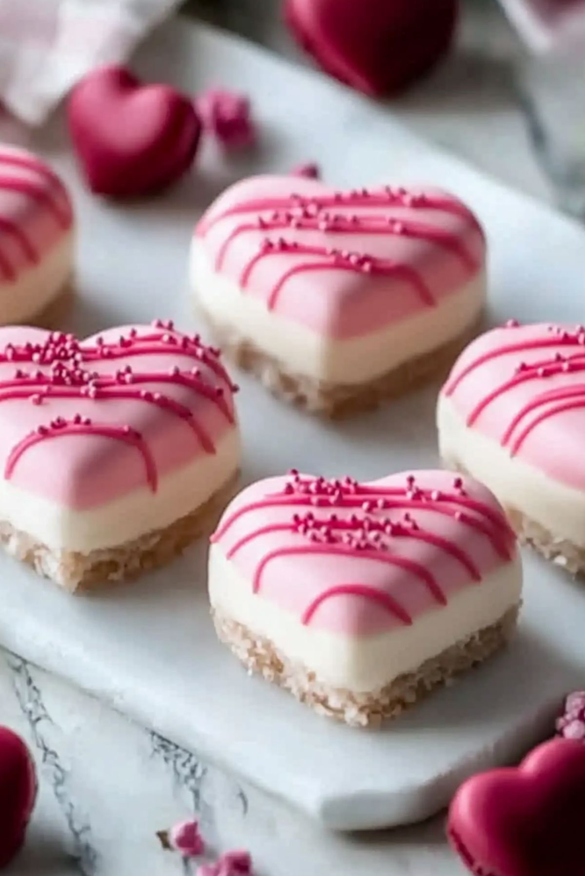 Adorable Valentine’s Heart Petit Fours: Bite-Sized Love