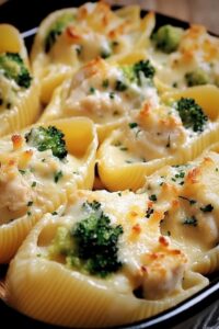 Chicken Alfredo Stuffed Shells