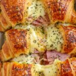 Baked Ham and Cheese Croissants