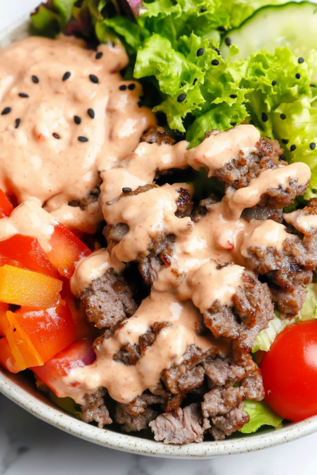 Burger in a Bowl - The Low Carb Option