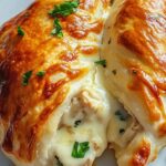 Chicken Alfredo Air Fryer Calzones