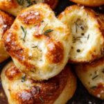 Easy Garlic Rosemary Focaccia Muffins