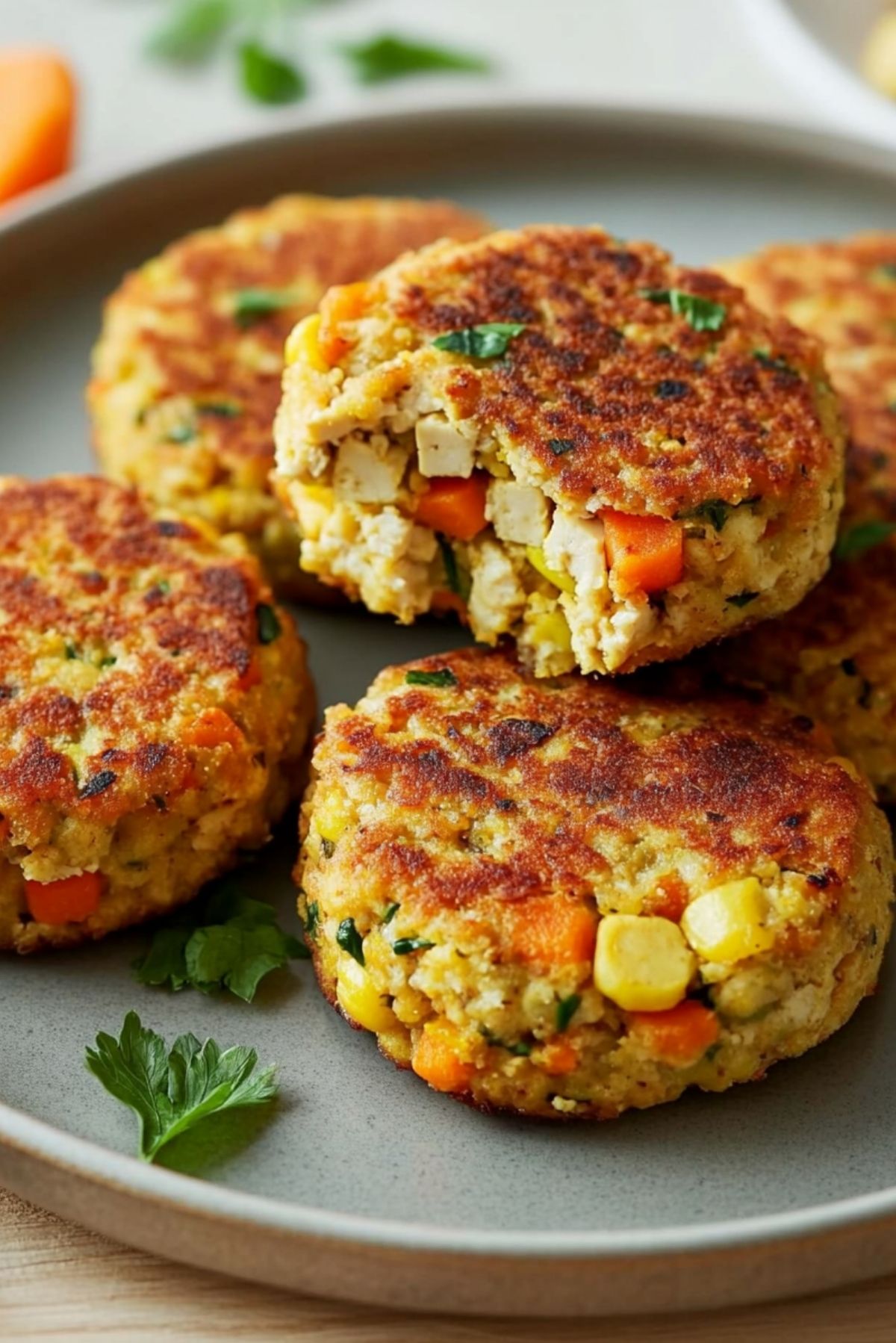 Tofu and Vegetable Patties