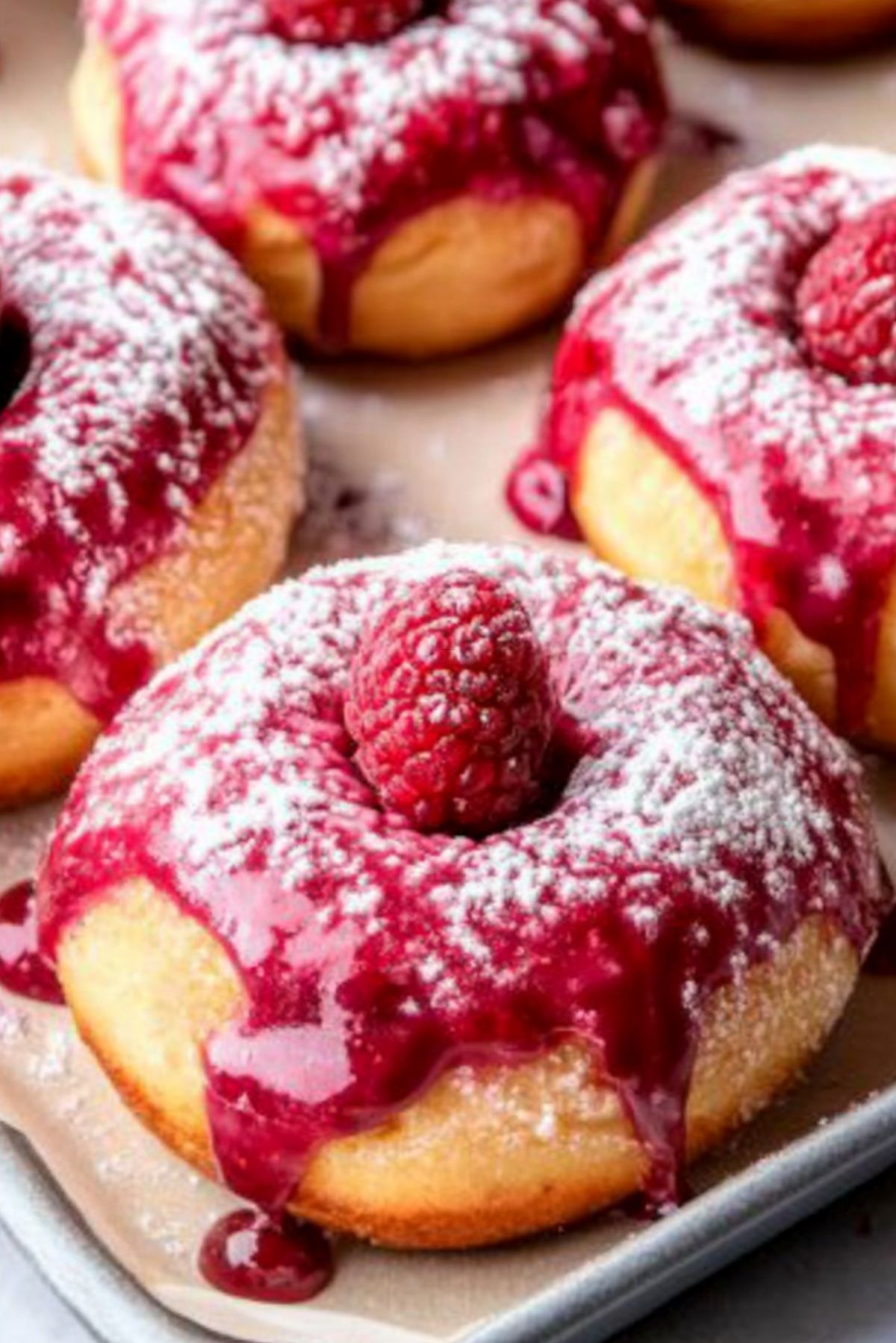 Baked Raspberry Donuts - A Simple Delight