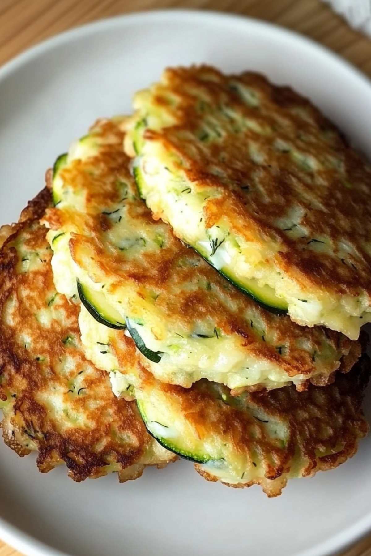 Zucchini Fritters with Garlic-Dill Yogurt Sauce