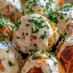 Chicken Meatballs with Creamy Ranch Sauce