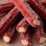 Eggless Red Velvet Churros