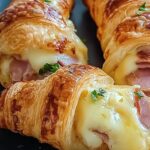 Baked Ham and Cheese Croissants