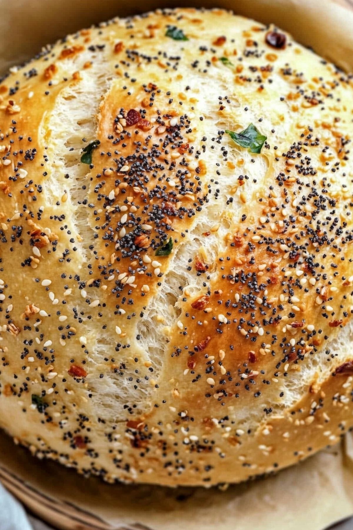 Everything Bagel No-Knead Bread