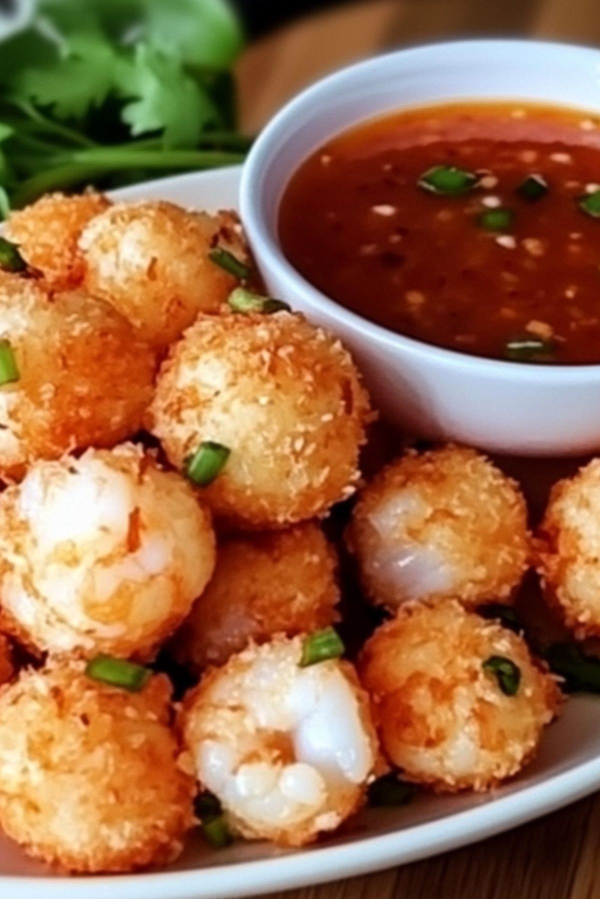 Crispy Shrimp Balls with Sweet Chili Sauce: A Flavorful, Crunchy Bite of Heaven