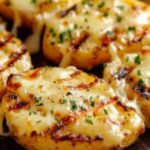 Ultimate Grilled Cheesy Garlic Potatoes