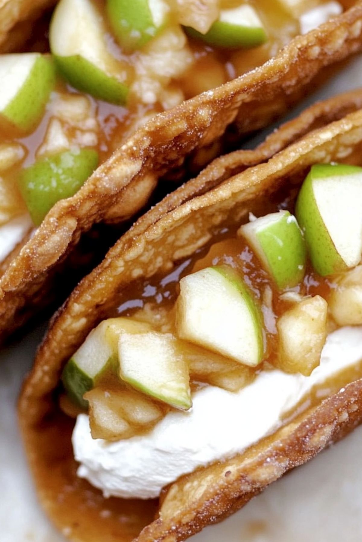 Apple Cheesecake Tacos