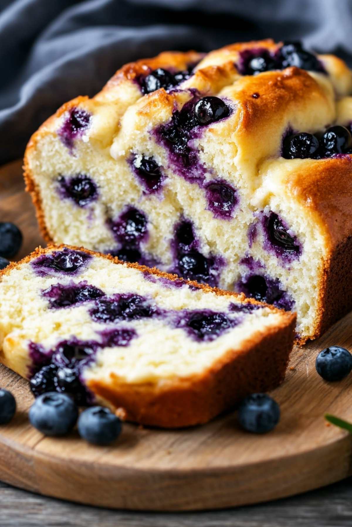 Blueberry Cream Cheese Bread