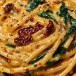 Spaghetti & Spinach with Sun-Dried Tomato Cream Sauce: A Flavor-Packed Pasta You’ll Love