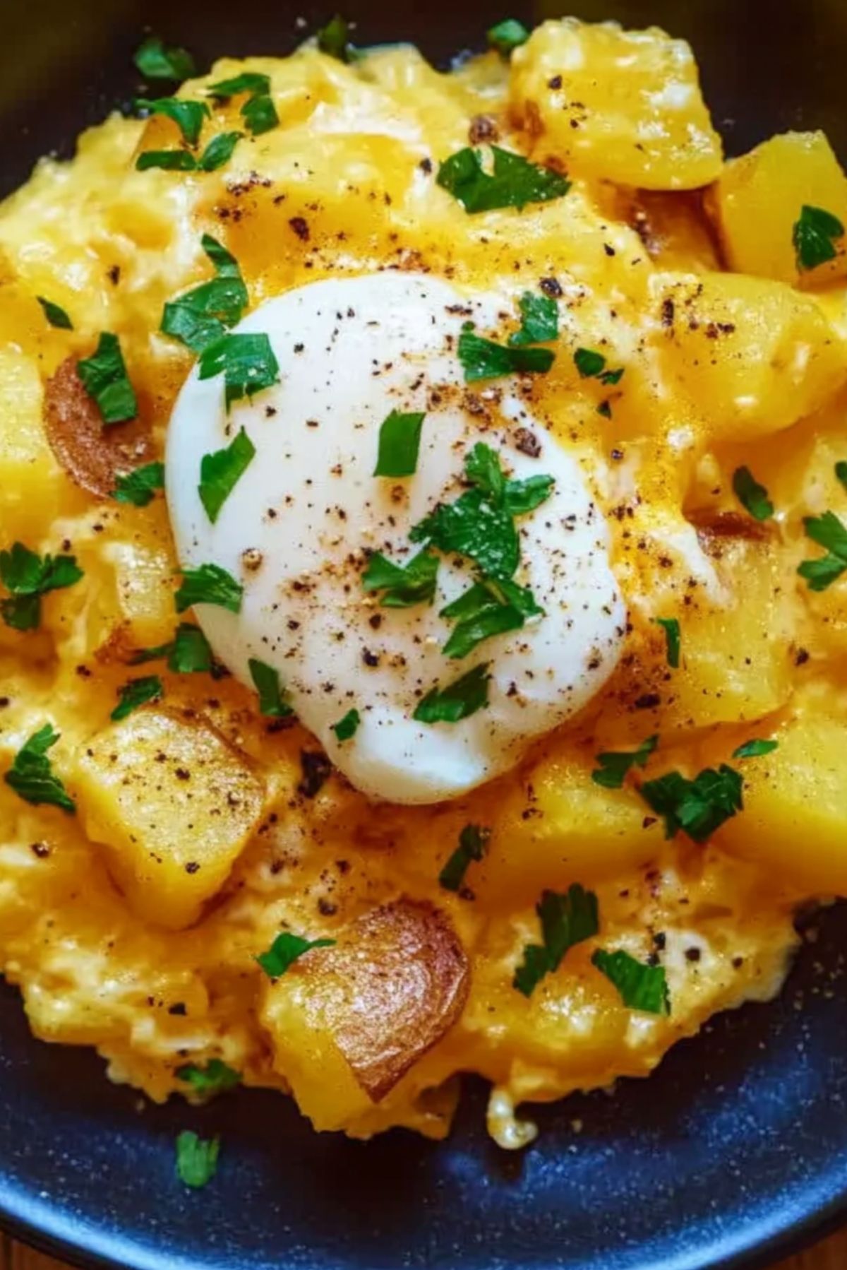 Cheesy Potato Egg Scramble: A Quick & Delicious Breakfast