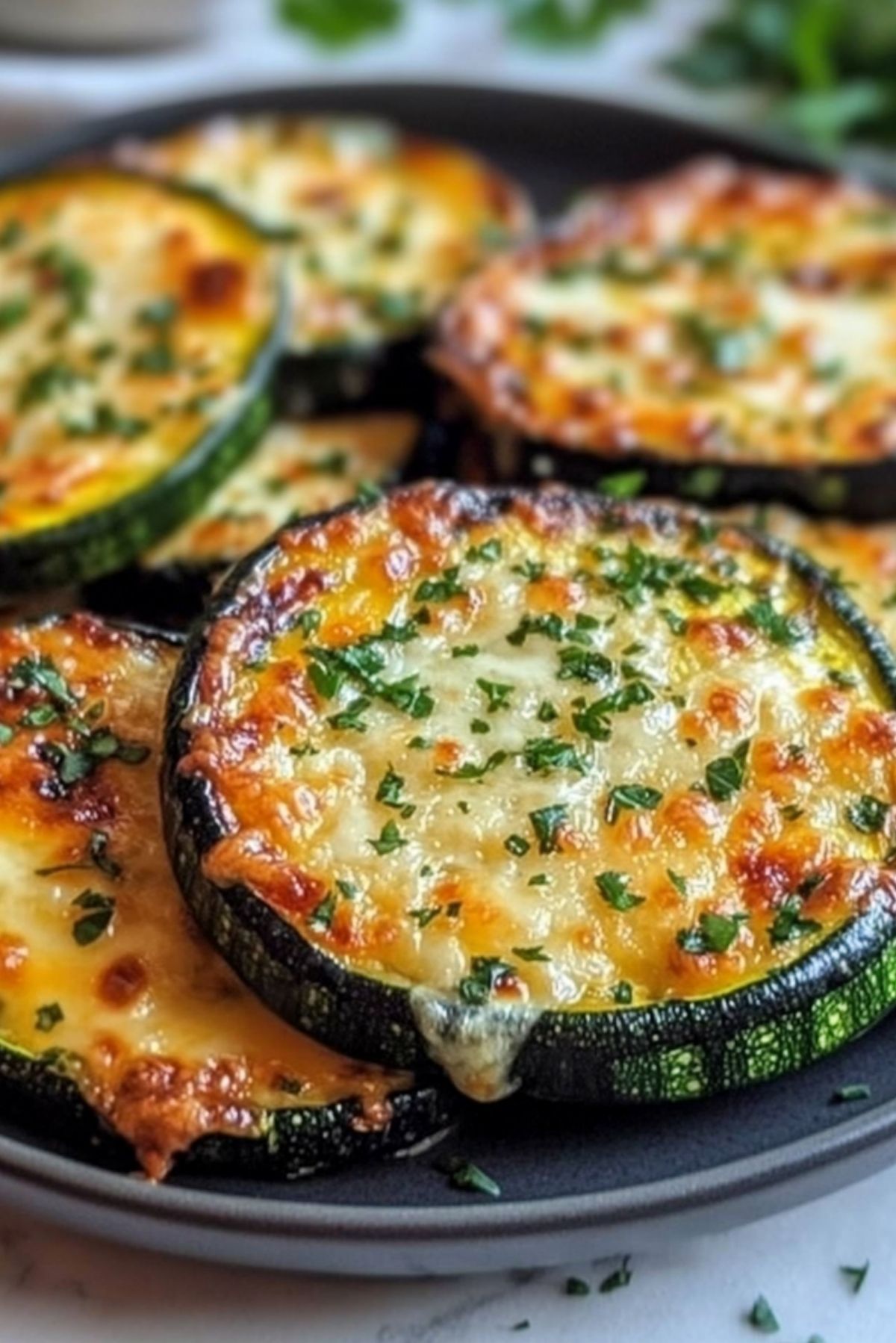 Cheesy Garlic Zucchini Steaks: A Savory, Low-Carb Delight