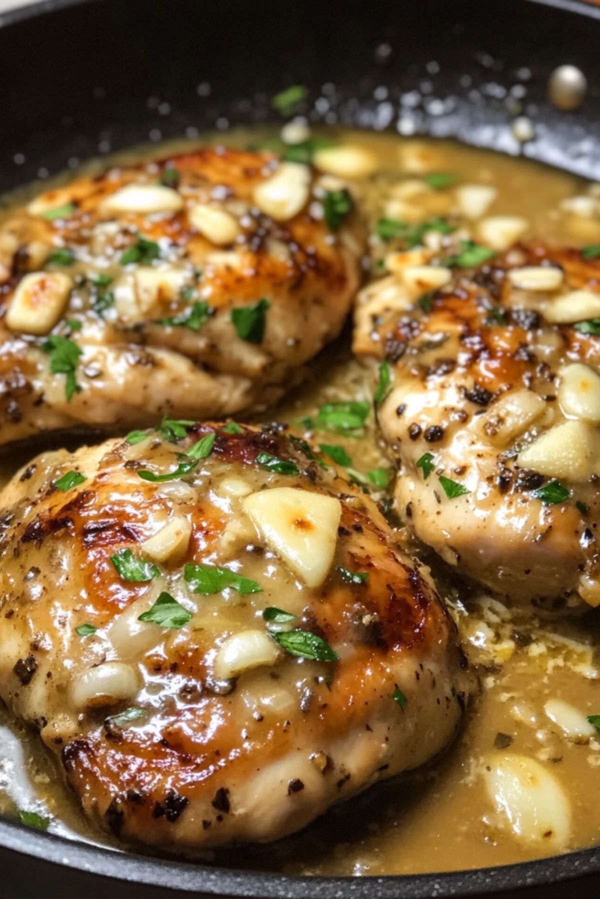 Rustic Roasted Garlic Chicken with Asiago Gravy