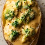 Cheesy Baked Potatoes with Broccoli Cheese Sauce: A Comfort Food Dream