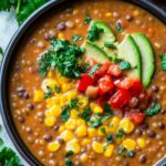 Vegetarian Lentil Tortilla Soup: A Hearty and Comforting Bowl of Goodness