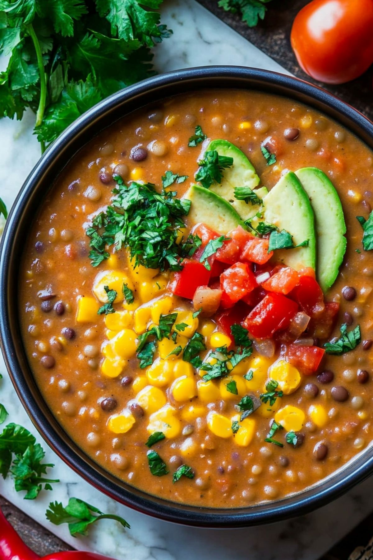 Vegetarian Lentil Tortilla Soup: A Hearty and Comforting Bowl of Goodness