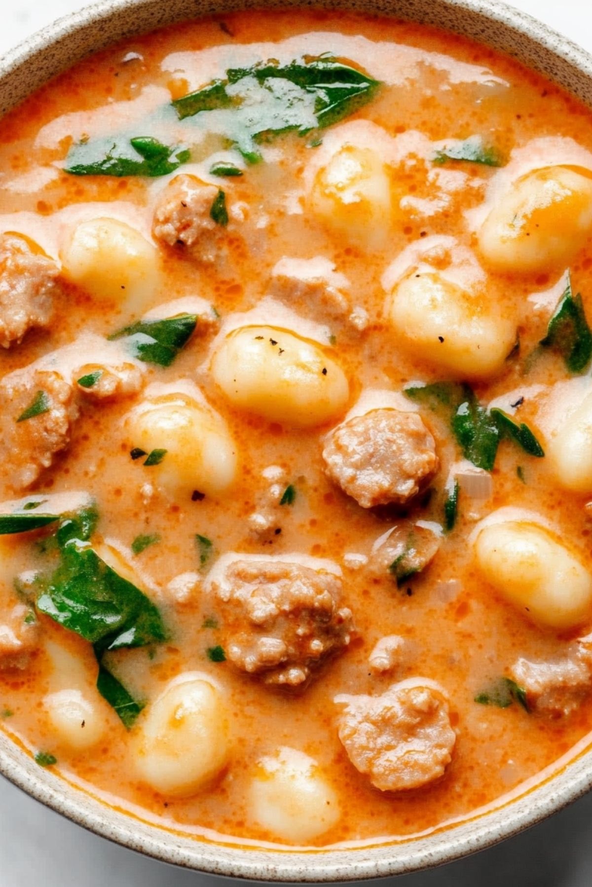 Creamy Italian Sausage Gnocchi Soup